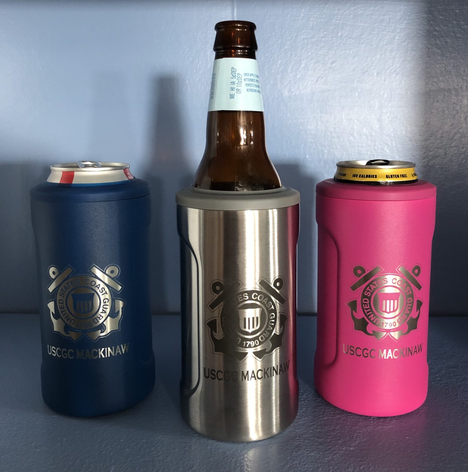 Universal Buddy 5 in 1 Can/Bottle Cooler | Icebreaker Mackinaw Maritime